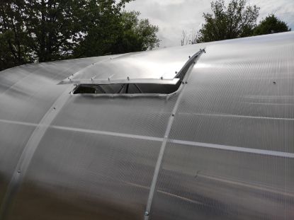 Attēls Modulārā metāla siltumnīca GAUDI 4 m platumā, 40x20 mm rāmis