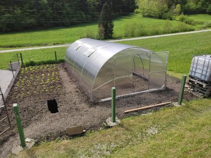 Attēls Modulārā metāla siltumnīca GAUDI 4 m platumā, 40x20 mm rāmis