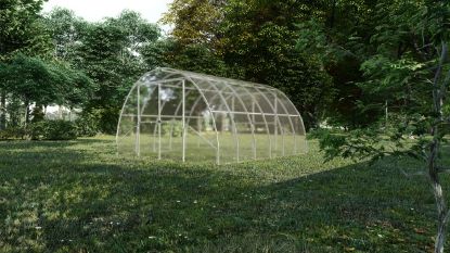 Attēls Modulārā metāla siltumnīca GAUDI 4 m platumā, 40x20 mm rāmis