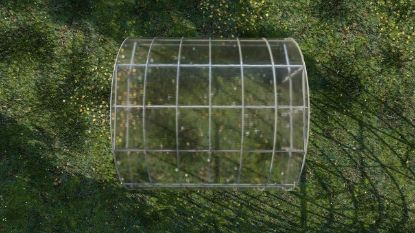 Attēls Modulārā metāla siltumnīca GAUDI 4 m platumā, 40x20 mm rāmis